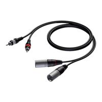Procab CAB701 Basic 2x XLR male - 2x RCA male 1.50 meter - thumbnail
