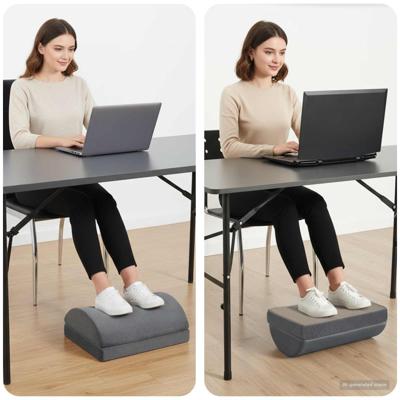 Voetensteun Kussen Effen Grijs