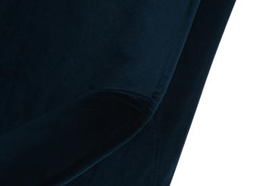 Armstoel DKD Home Decor Blauw Zwart Metaal 68 x 76 x 90 cm