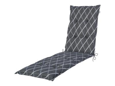 LIVARNO Tuinstoelkussen Valencia/Miami 170 x 50 cm (Antraciet)