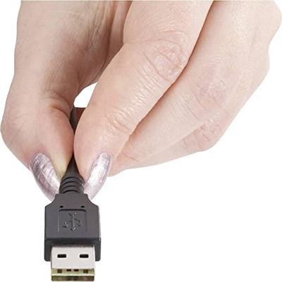 Renkforce USB-kabel USB 2.0 USB-A stekker, USB-A bus 1.80 m Zwart Stekker past op beide manieren, Vergulde steekcontacten RF-4096113