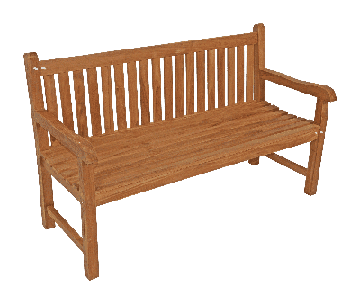 Alicante 3-zits teaken tuinbank 150 cm