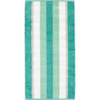 Cawö Cawo Noblesse Stripes Handdoek 50x100 smaragd - thumbnail