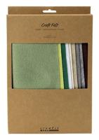 Creativ Company Hobbyvilt, a4, vel 210x297 mm, dikte 2 mm, naturel, 10 stuk/ 1 doos - thumbnail