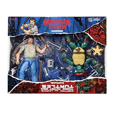 Teenage Mutant Ninja Turtles & Stranger Things Action Figure Double Pack - Raphael & Hopper Teenage Mutant Ninja Turtles & Stranger Things Action Figure Double Pack - Raphael & Hopper