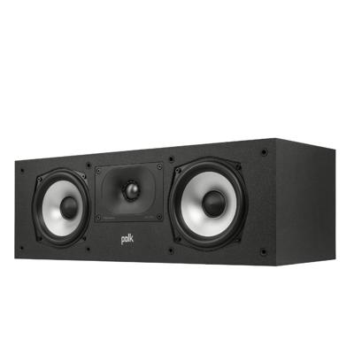 Polk Audio Monitor XT30 Hoge Resolutie Center Channel Luidspreker, Center Speaker met Hi-Res Gecertificeerde Prestaties, Dolby Atmos-gecertificeerd en DTS:X-compatibel - Zwart