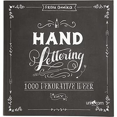 Handlettering - 1000 Ideeën, afm 22x23 cm, dikte 2 cm, Aantal pagina&apos;s 143, 1 stuk, Deense tekst - thumbnail
