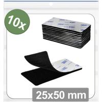 Quadrios 25CA653 Klittenband punten Om vast te plakken Haak- en lusdeel (l x b) 25 mm x 50 mm Zwart 10 stuk(s) - thumbnail