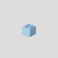 Room Copenhagen LEGO Mini Box Lunchbox 4 Blauw opbergdoos - thumbnail