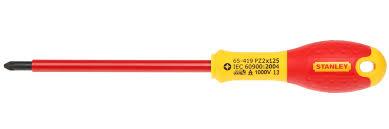 Stanley FatMax Schroevendraaier Pozidriv VDE PZ2 X 125mm - 0-65-419 - 0-65-419 Stanley FatMax Schroevendraaier Pozidriv VDE PZ2 X 125mm - 0-65-419 - 0-65-419