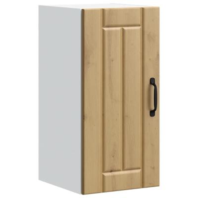 Keukenwandkast Lucca bewerkt hout artisanaal eikenkleur