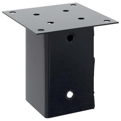 Paaldonderstellen vierkant 12 st gepoedercoat staal antraciet Paaldonderstellen vierkant 12 st gepoedercoat staal antraciet