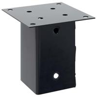 Paaldonderstellen vierkant 12 st gepoedercoat staal antraciet - thumbnail