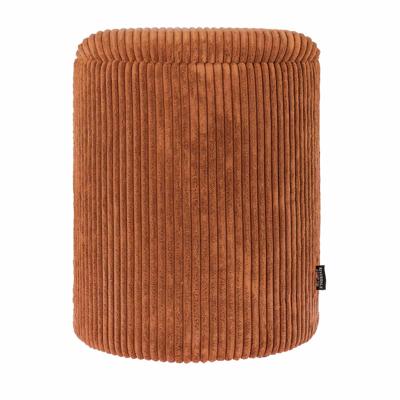 Riverdale Opberg poef Luka rib brique 44cm Riverdale Opberg poef Luka rib brique 44cm