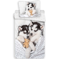 Animal Pictures Dekbedovertrek Husky 140 x 200 cm 70 x 90 cm - Katoen - thumbnail