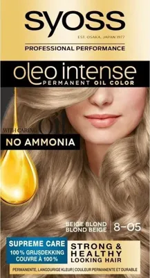 Syoss Oleo Intense 8-05 Beige Blond Syoss Oleo Intense 8-05 Beige Blond
