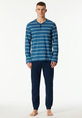 Schiesser Schiesser Heren Pyjama Long darkblue 183124 58/3XL