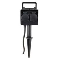 Buitenstopcontact 2-voudig IP44 max 3680 Watt - thumbnail