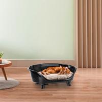 Mand - FERPLAST - THRONE 4 - Met relaxkussen - Zwart - thumbnail