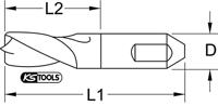 KS Tools 332.0208 HSSE-tin laspuntboor, 8 mm - thumbnail