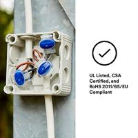 3M 314 Aansluiting Flexibel: 0.5-1.5 mm² Massief: 0.5-1.5 mm² Aantal polen: 3 50 stuk(s) Blauw - thumbnail