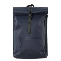 Rains  Rolltop Rucksack - Blue - thumbnail