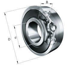 FAG 6203-C-2HRS-C3 Groefkogellager, enkele rij Boordiameter 17 mm Buitendiameter 40 mm Toerental (max.) 12000 omw/min