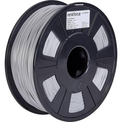 Renkforce RF-4511204 Filament PLA kunststof 1.75 mm 1000 g Zilver 1 stuk(s) Renkforce RF-4511204 Filament PLA kunststof 1.75 mm 1000 g Zilver 1 stuk(s)