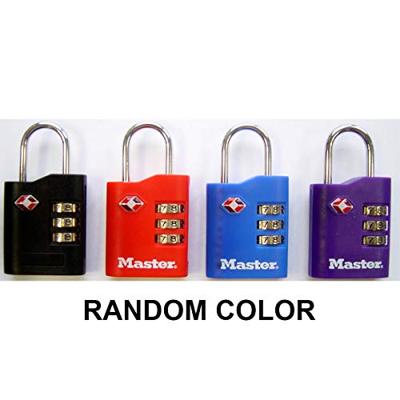 Masterlock 2 x 30mm - zinc body - 20mm steel shackle, 3mm diam. - 3-digit resetta - 4686EURT - thumbnail