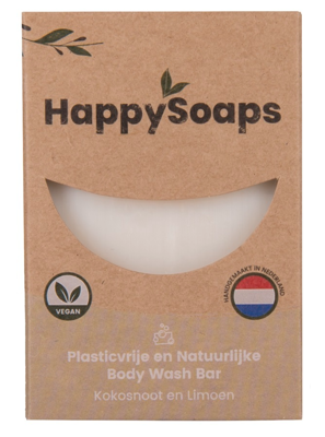 HappySoaps Kokosnoot & Limoen Body Wash Bar