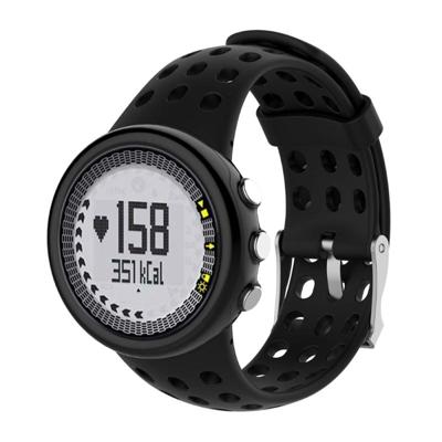 Siliconen Male vervangende polsband voor SUUNTO M1/M2/M4/M5 (zwart)