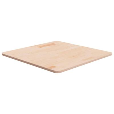 Tafelblad vierkant 60x60x1,5 cm onbehandeld massief eikenhout