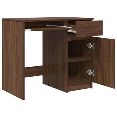 Bureau 86x49x76 cm spaanplaat bruin eikenkleurig