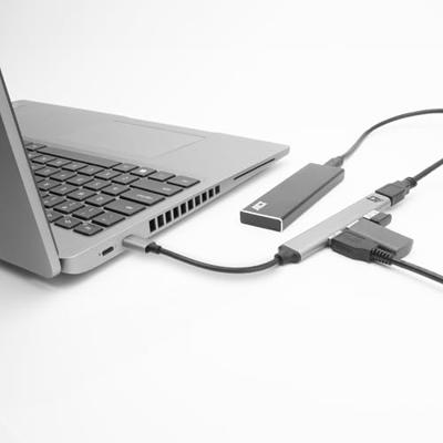 ACT AC6425 USB-C Hub | 3x USB-A 480Mbps | 1x USB-A 5Gbps | Aluminium | Kabellengte 18 cm
