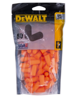 DeWalt DPG12 Wegwerp Oordopjes van Schuim | SNR 31 - DPG12BG50EU - thumbnail