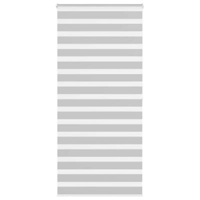 VidaXL Zebra rolgordijn 100x200 cm stofbreedte 95,9 cm lichtgrijs VidaXL Zebra rolgordijn 100x200 cm stofbreedte 95,9 cm lichtgrijs