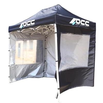 Tentmuur OCC Motorsport OCCCARP33 Zwart Oxford 420D 6 x 2 m Venster