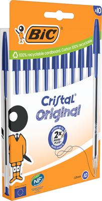 Set Balpennen Bic Cristal Original 516352 Blauw (10 Stuks)
