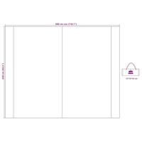 VidaXL Waterdicht zeil met dak blauw - thumbnail