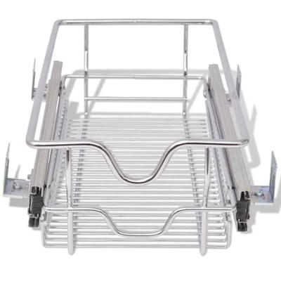 VidaXL Draadmanden uittrekbaar 2 st 300 mm zilverkleurig VidaXL Draadmanden uittrekbaar 2 st 300 mm zilverkleurig