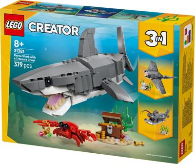 LEGO® Creator 31381 Wilde Haai met Schatkist