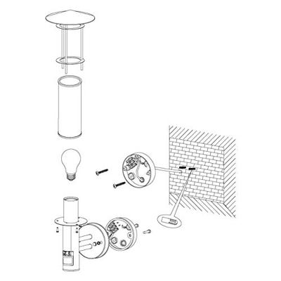 Eglo SchriklampLisio met bewegingsmelder - 30185