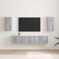 TV Wandkast 2 pcs Grijs Sonoma 30 x 31 x 60 cm Bewerkt hout - thumbnail