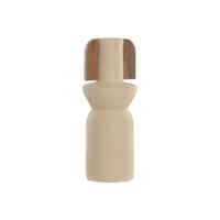 Vaas Home ESPRIT Bruin Beige Terra cotta Mangohout - thumbnail