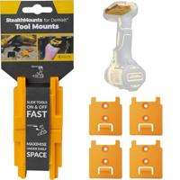 StealthMounts TM-DW18-YLW-4 Machinehouder voor DeWALT XR | Geel | 4-pack - TM-DW18-YLW-4 - thumbnail