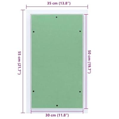 Toegangs paneel Groen en Zilver 35 x 55 cm