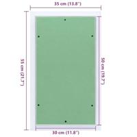 Toegangs paneel Groen en Zilver 35 x 55 cm - thumbnail