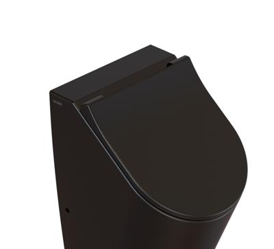 Urinoir Deksel Globo Forty3 Met Softclose Systeem Mat Zwart Urinoir Deksel Globo Forty3 Met Softclose Systeem Mat Zwart