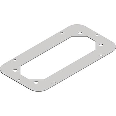 Schneider Electric NSYTLDFL Kabeldoorvoering Plaatdikte (max.): 1.5 mm Staal Grijs-wit (RAL 7035) 1 stuk(s)