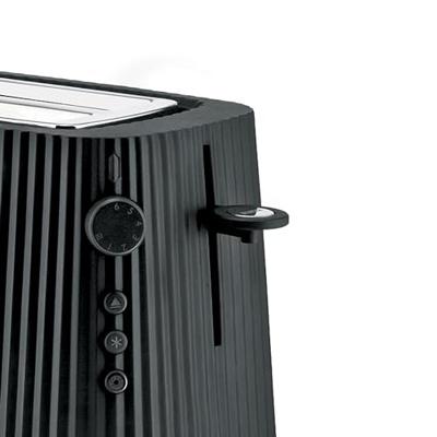 Alessi Broodrooster Plissé - 6 standen - Zwart - Michele de Lucchi - MDL08 B